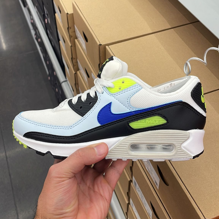 Air max 90 White + Black + Blue