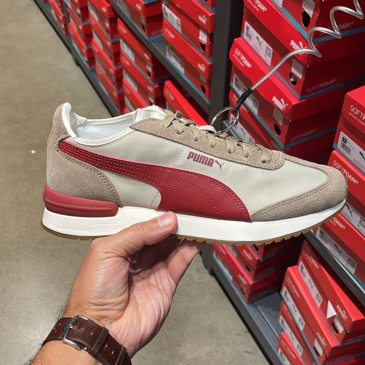 R78 Wind Nylon Beige / Red