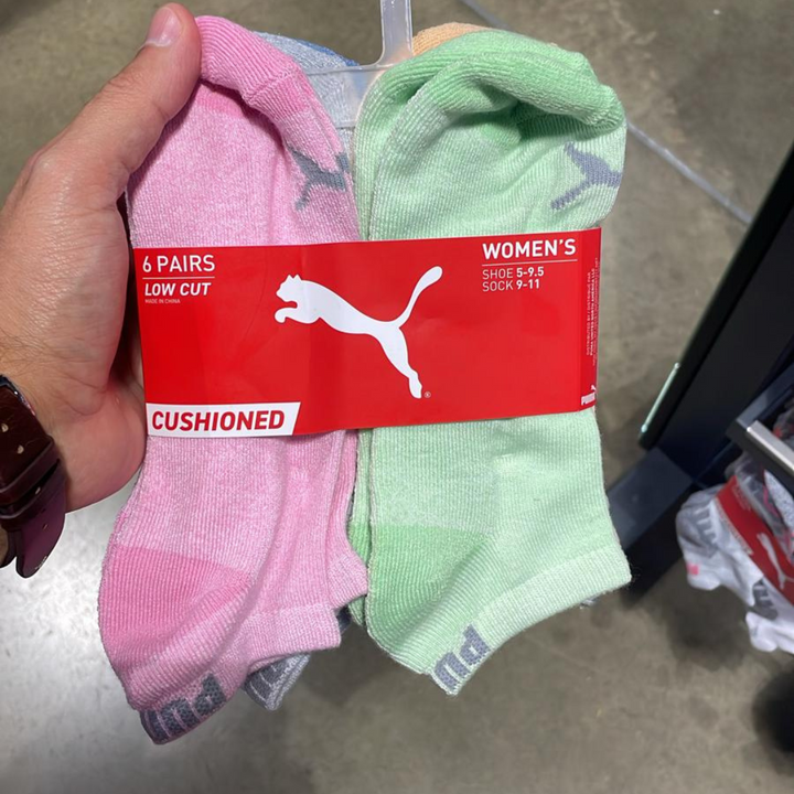 Ankle Colors 6 PAIR CREW