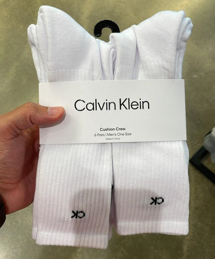 Long White 6 PAIR CREW