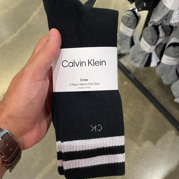 Long Black 3 PAIR CREW