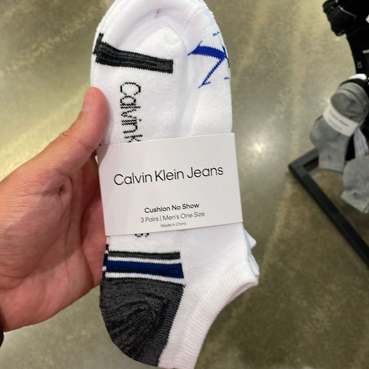 Ankle White & Colors 3 PAIR CREW