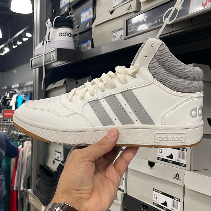 Hoops 3.0 Mid White + Grey