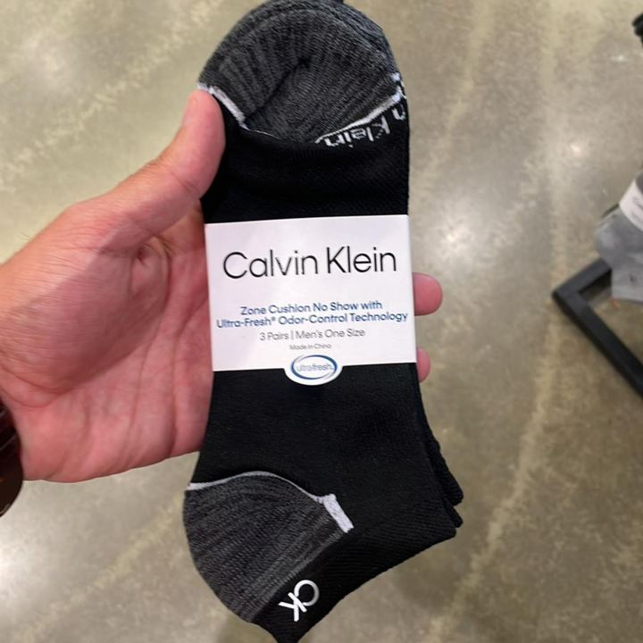 Ankle White & Black 3 PAIR CREW