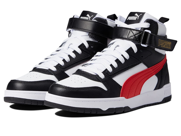 PUMA WHITE/HIGH-RISK RED/PUMA BLACK/PUMA TEAM GOLD