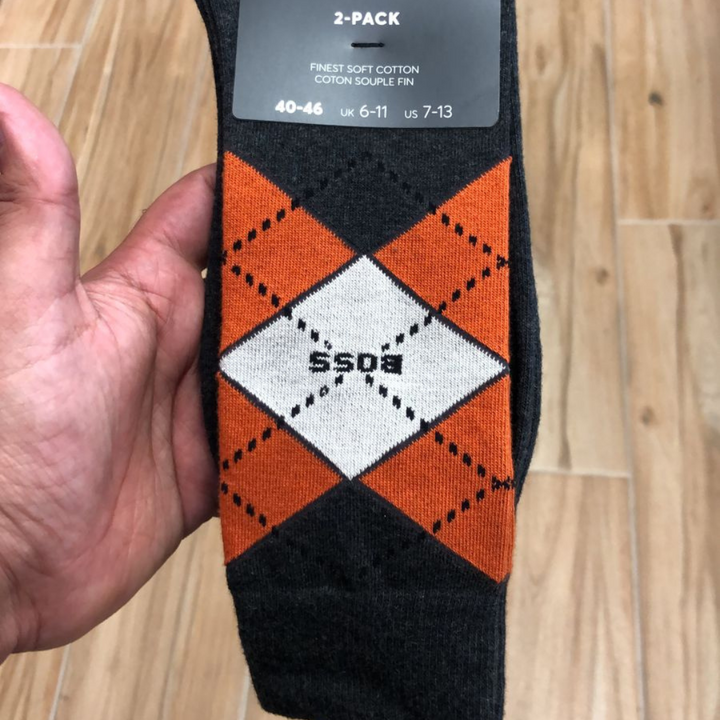 Long Black & Orange 2 Pack