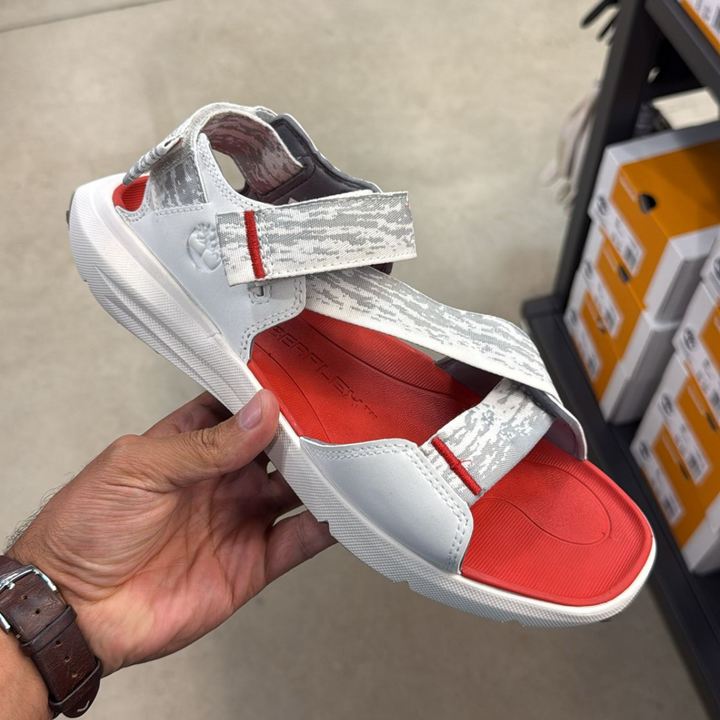 Motion Dune Backstrap Sandal - White Webbing