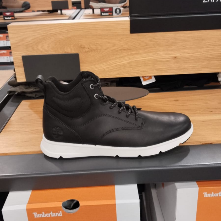 Parker Street Mid Sneaker - Black / White