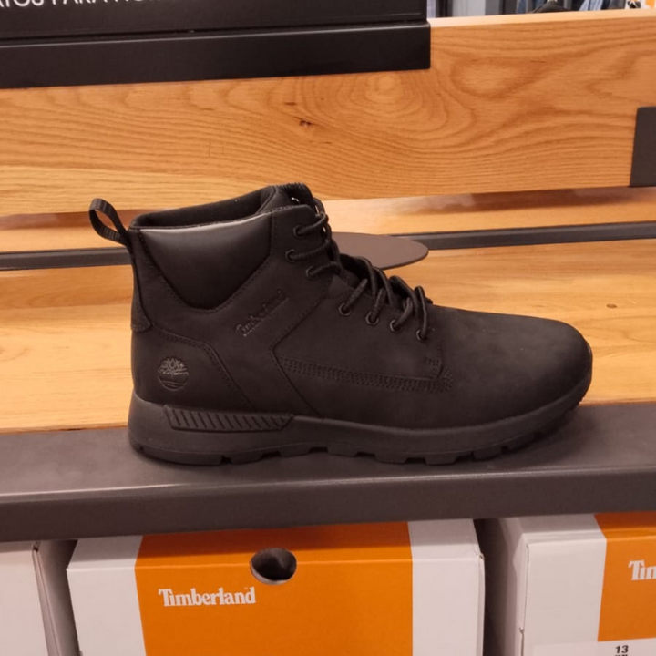 Boys Mid Lace-Up Trainers - Black